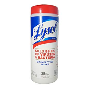 Lysol Disinfecting Wipes Kills Viruses and Bacteria 35ct, 7.7 oz (12 Pack)