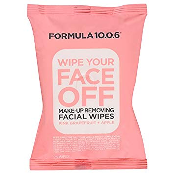 Formula 10.0.6 Wipe Your Face Off Make-Up Removing Facial Wipes (25 wipes per package)