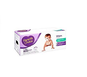 Parent's Choice 800 sheets Quilted soft & Fragrance Free Baby Wipes