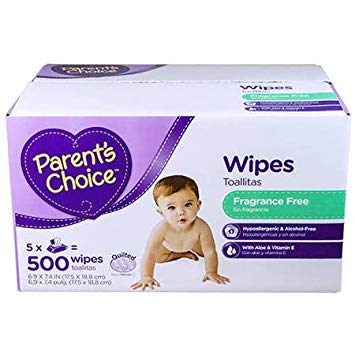 Parent's Choice - Unscented Baby Wipes, 500 ct