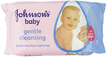 Johnson's Baby Gentle Cleansing 56 Wipes (Pack of 6)