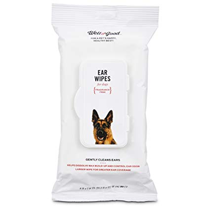 Well & Good Large Dog Ear Wipes