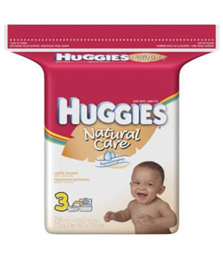 HUGGIES Natural Care Baby Wipes, Scented, Popup Refill, 216-Count Pack (Pack of 3) Product Shot