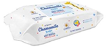Biosoma Baby Hypoallergenic Wet Wipes with Chamomile Natural Extract, 72 Count