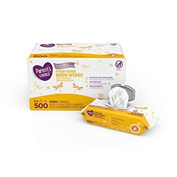 Parents Choice Fresh Scent Baby Wipes 500 Count