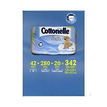 Kleenex Cottonelle Fresh Flushable Moist Wipes - 346 Moist Wipes