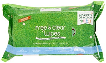 Seventh Generation Thick & Strong Free and Clear Baby Wipes-Super Pack-1152 Count (18 packs...