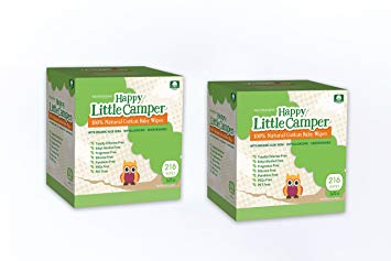 Happy Little Camper Natural Cotton Baby Wipes 2x216ct