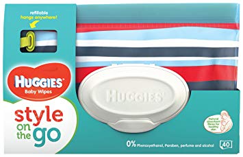 Huggies Natural Care Baby Wipes Clutch N Clean Carrying Case 32-Count - Color/Styles May Vary