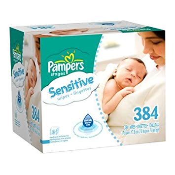 Pampers Sensitive Baby Wipes - 384 Ct