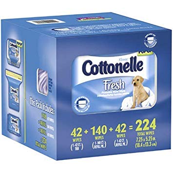 Kleenex Cottonelle Fresh Flushable Moist Wipes - Total: 224 ct.
