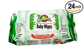 Bum Boosa Bamboo Baby Wipes, 80 Count (Pack of 24)