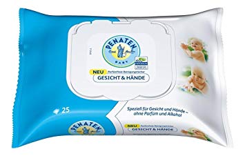 Penaten Baby Wipes- 25 wipes per pack- IMPORTED from GERMANY- SHIPPING form USA