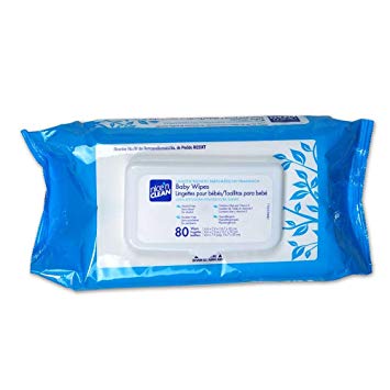 Nice 'N Clean Baby Wipes Soft-packs with Aloe, Unscented, Case of 6/80s (480 ct)