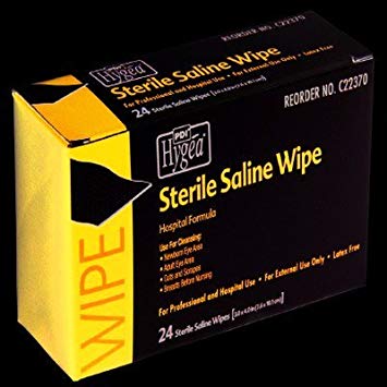Hygea Sterile Saline Wipes, 6 x 4 Inch, C22370 (Case of 576)